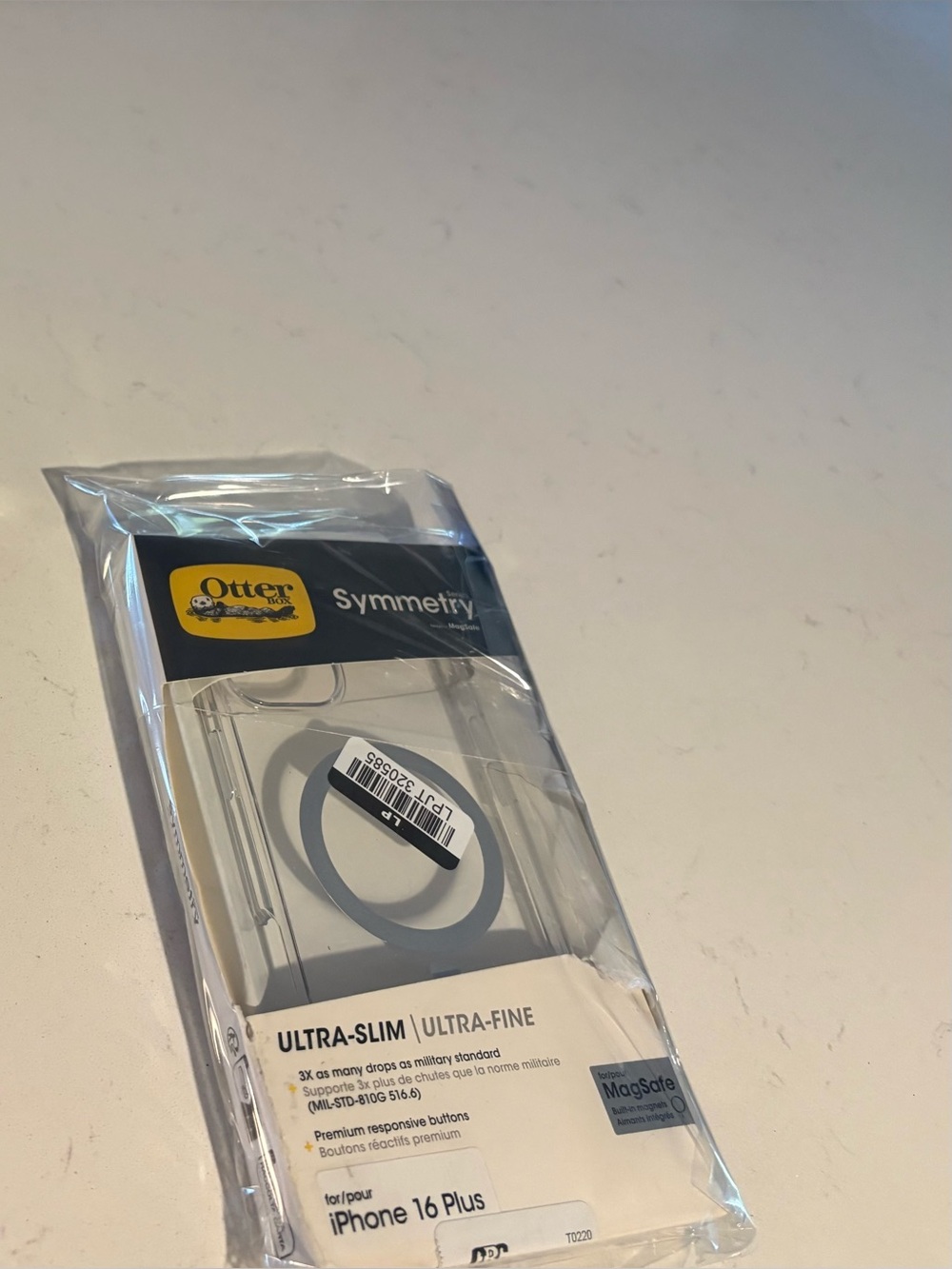 OtterBox Symmetry Series Clear Phone Case for iPhone 16 Plus - Transparent